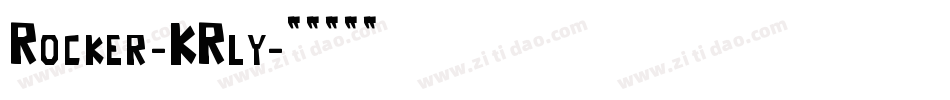 Rocker-KRly字体转换