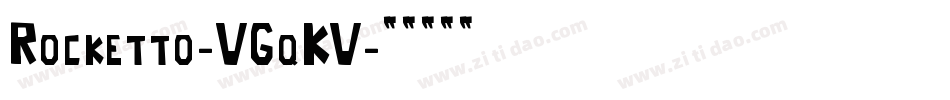 Rocketto-VGqKV字体转换