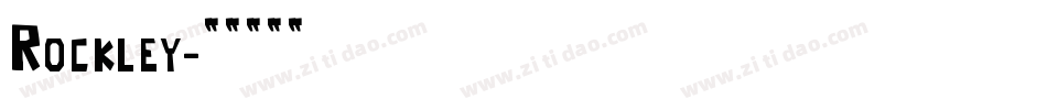 Rockley字体转换