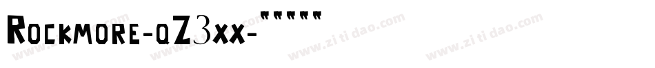 Rockmore-qZ3xx字体转换