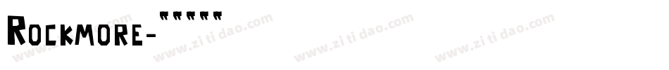 Rockmore字体转换