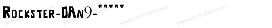 Rockster-DAn9字体转换