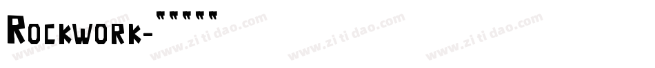 Rockwork字体转换