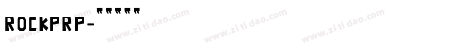 rockprp字体转换