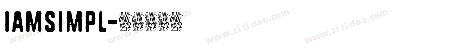IAMSIMPL字体转换