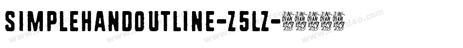 SimplehandOutline-Z5LZ字体转换