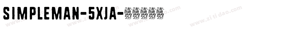 Simpleman-5Xja字体转换
