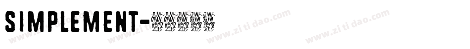 Simplement字体转换