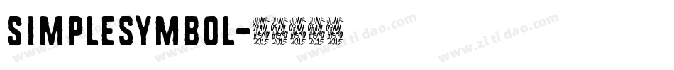 Simplesymbol字体转换
