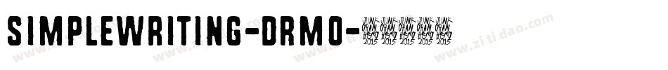 Simplewriting-DRm0字体转换