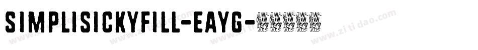 Simplisickyfill-eayg字体转换
