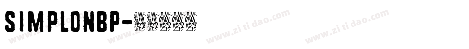 SimplonBP字体转换