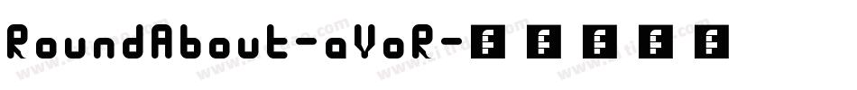 RoundAbout-aVoR字体转换