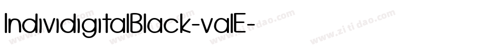 IndividigitalBlack-valE字体转换