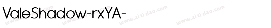 ValeShadow-rxYA字体转换
