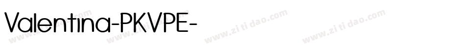 Valentina-PKVPE字体转换