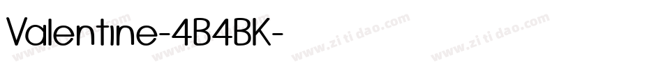 Valentine-4B4BK字体转换