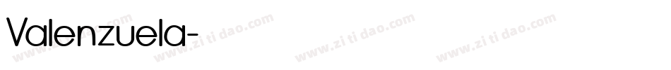 Valenzuela字体转换