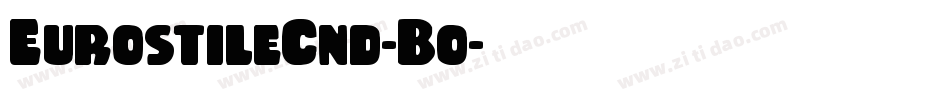 EurostileCnd-Bo字体转换