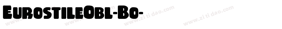 EurostileObl-Bo字体转换