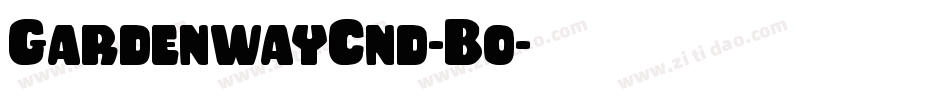 GardenwayCnd-Bo字体转换