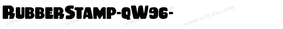 RubberStamp-qW96字体转换