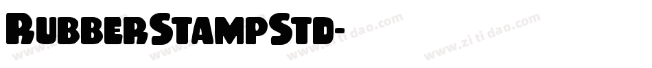 RubberStampStd字体转换