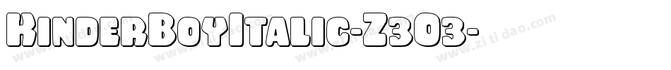 KinderBoyItalic-Z3O3字体转换
