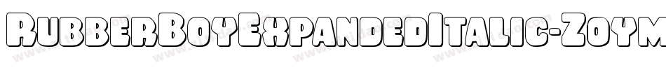 RubberBoyExpandedItalic-Z0ym字体转换