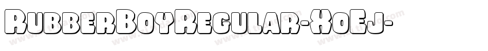 RubberBoyRegular-XoEj字体转换