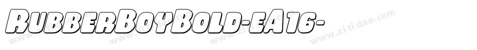 RubberBoyBold-eA16字体转换