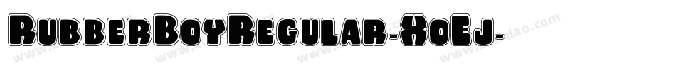 RubberBoyRegular-XoEj字体转换
