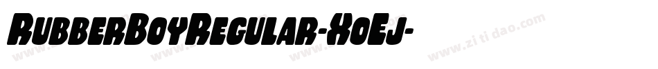 RubberBoyRegular-XoEj字体转换