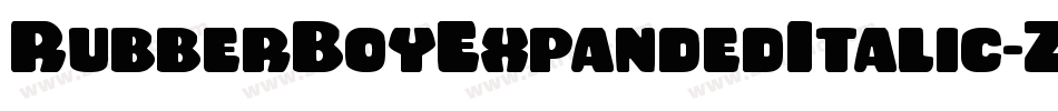 RubberBoyExpandedItalic-Z0ym字体转换