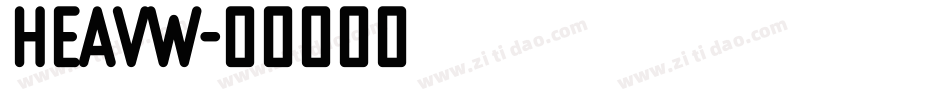 HEAVW字体转换