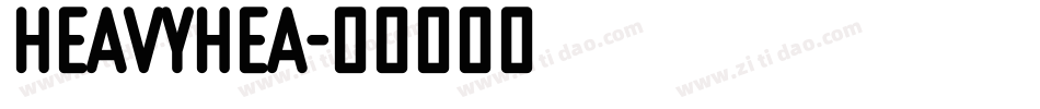 HEAVYHEA字体转换