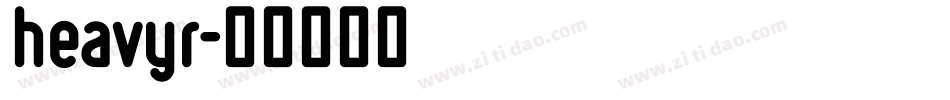 heavyr字体转换