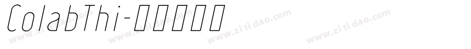 ColabThi字体转换