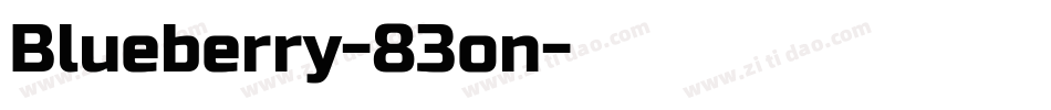 Blueberry-83on字体转换