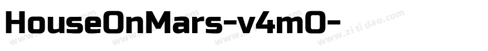 HouseOnMars-v4mO字体转换