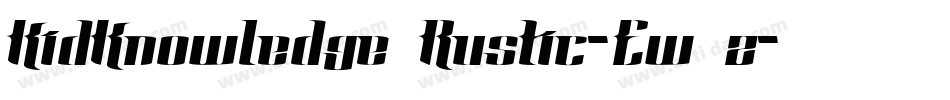 KidKnowledge2Rustic-Ew2z字体转换