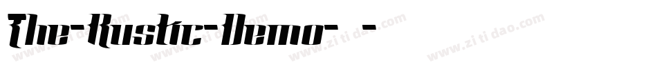 The-Rustic-Demo-2字体转换