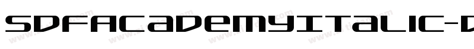 SdfAcademyItalic-dY9R字体转换