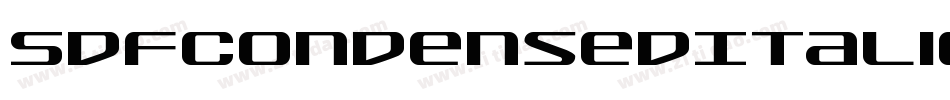 SdfCondensedItalic-gKxq字体转换