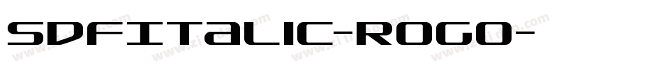 SdfItalic-rogO字体转换