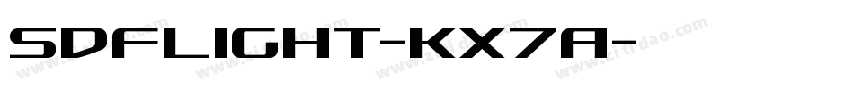 SdfLight-KX7A字体转换