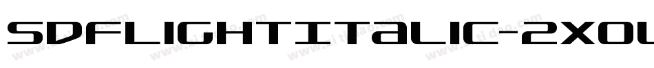 SdfLightItalic-2xOl字体转换