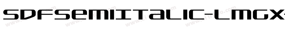 SdfSemiItalic-lmgX字体转换