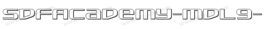 SdfAcademy-mdL9字体转换