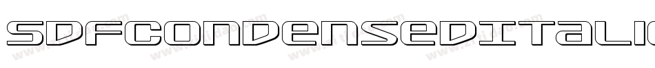 SdfCondensedItalic-gKxq字体转换